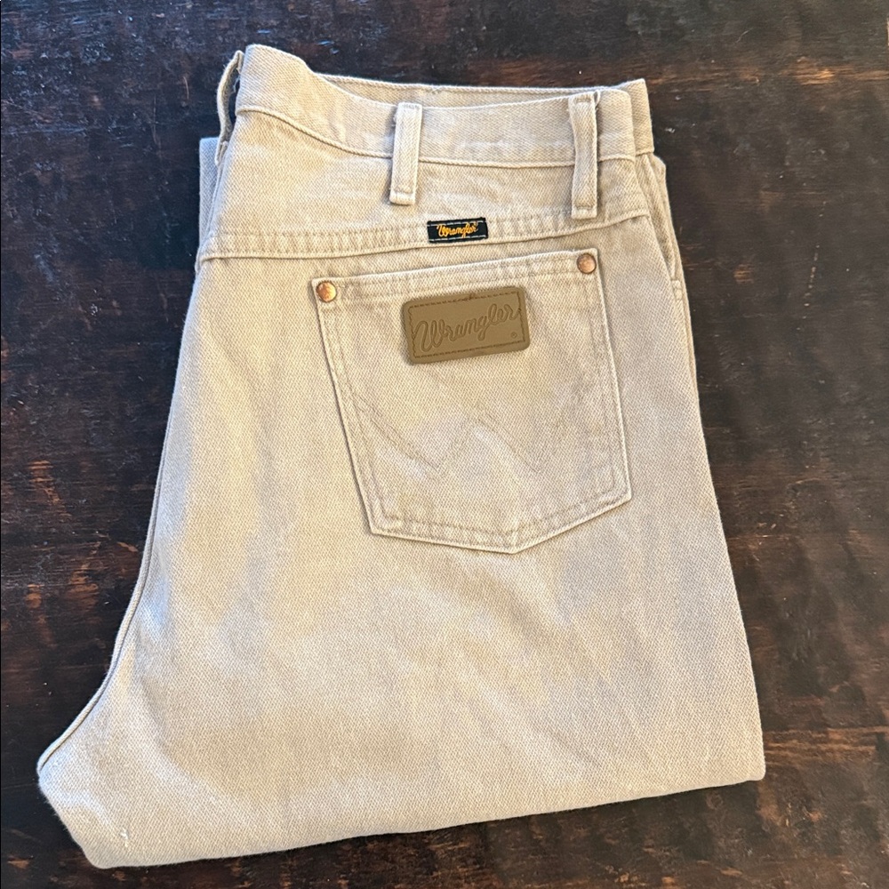 Wrangler Light Tan Denim Pants